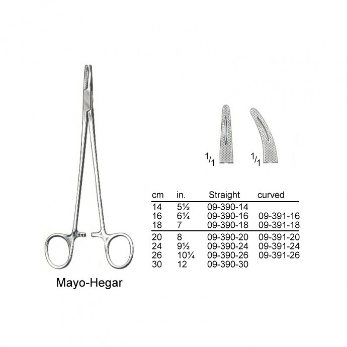  Mayo-Hegar,( Straight & Curved)